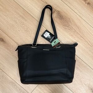 Stone & Co. Black Laptop Tote Bag
